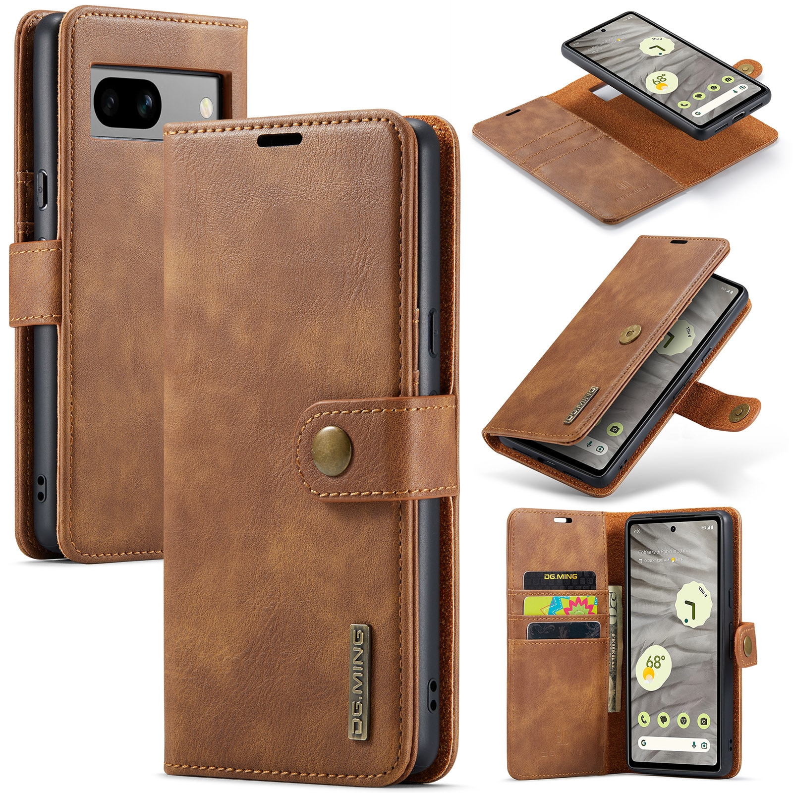 Google Pixel 7a Magnet Wallet Cognac