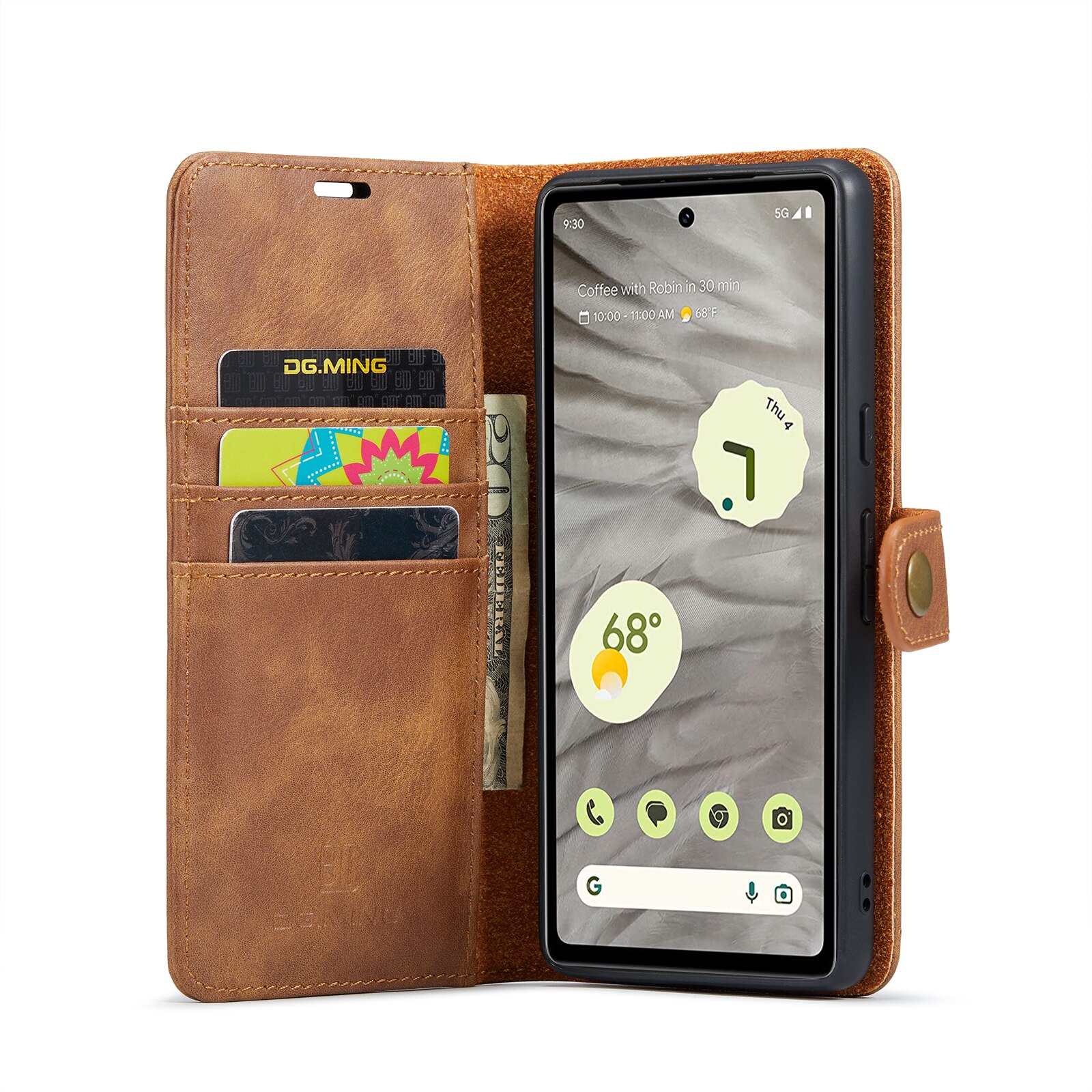 Google Pixel 7a Magnet Wallet Cognac