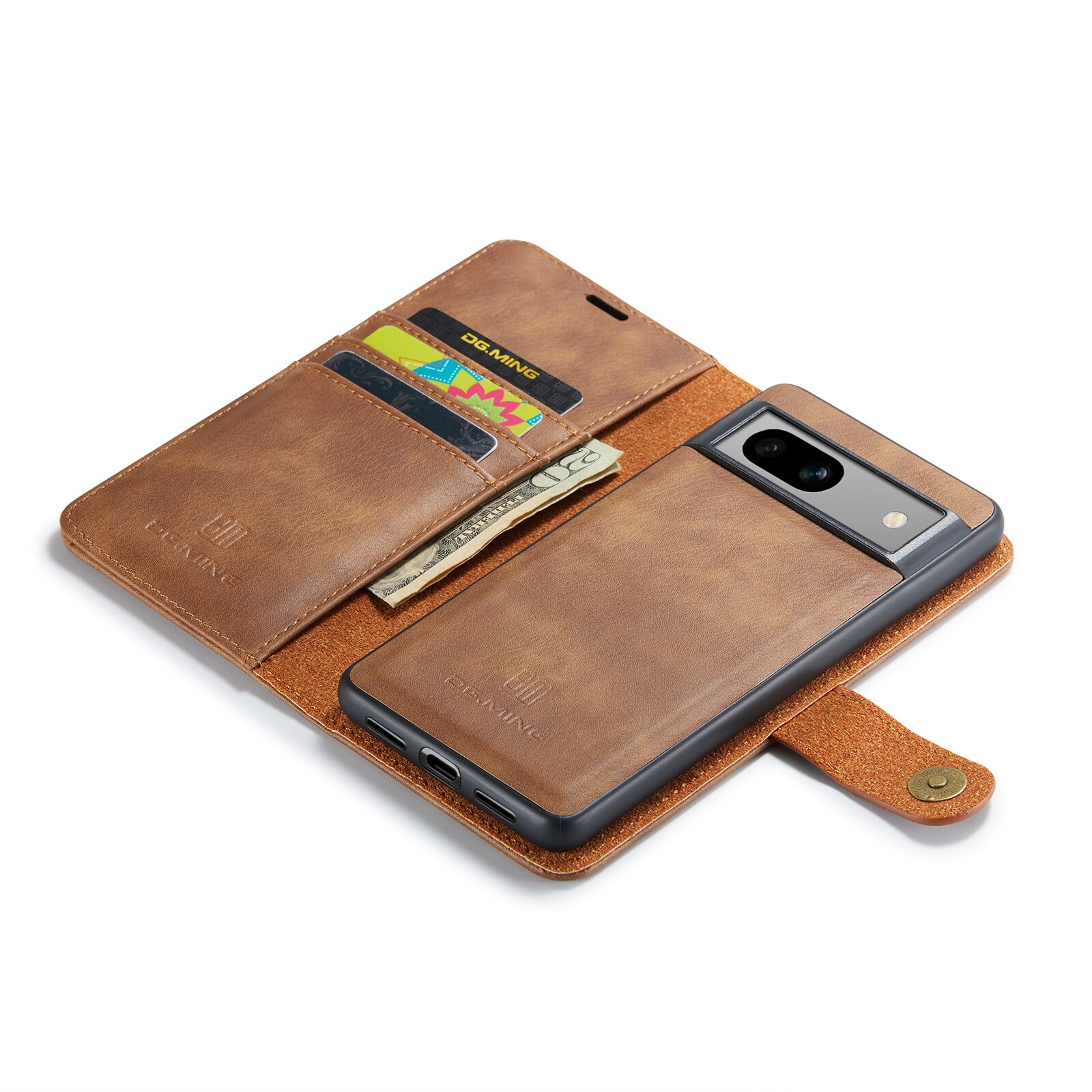 Google Pixel 7a Magnet Wallet Cognac