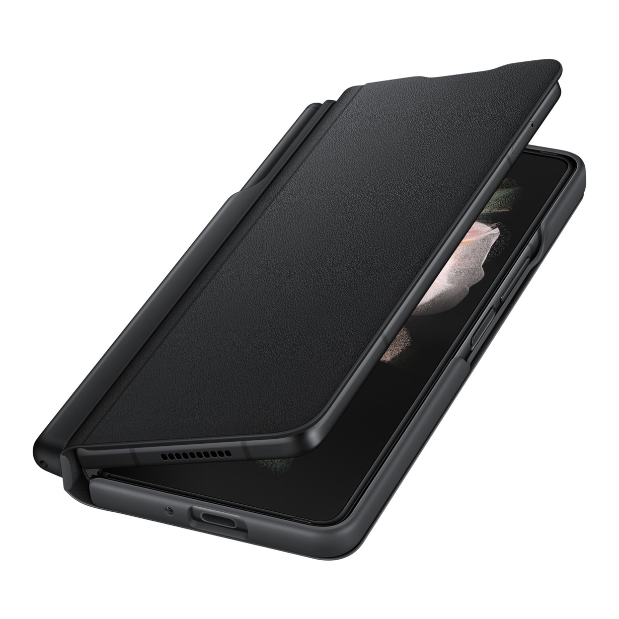 Samsung Galaxy Z Fold 3 Flip Cover with Pen Black