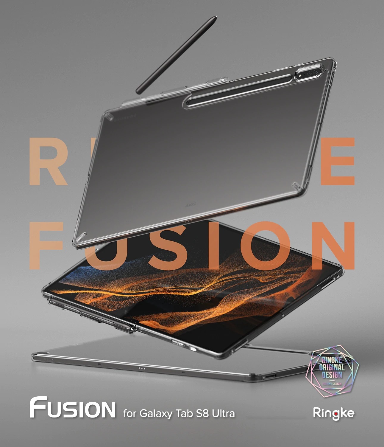 Samsung Galaxy Tab S8 Ultra Fusion Case Clear