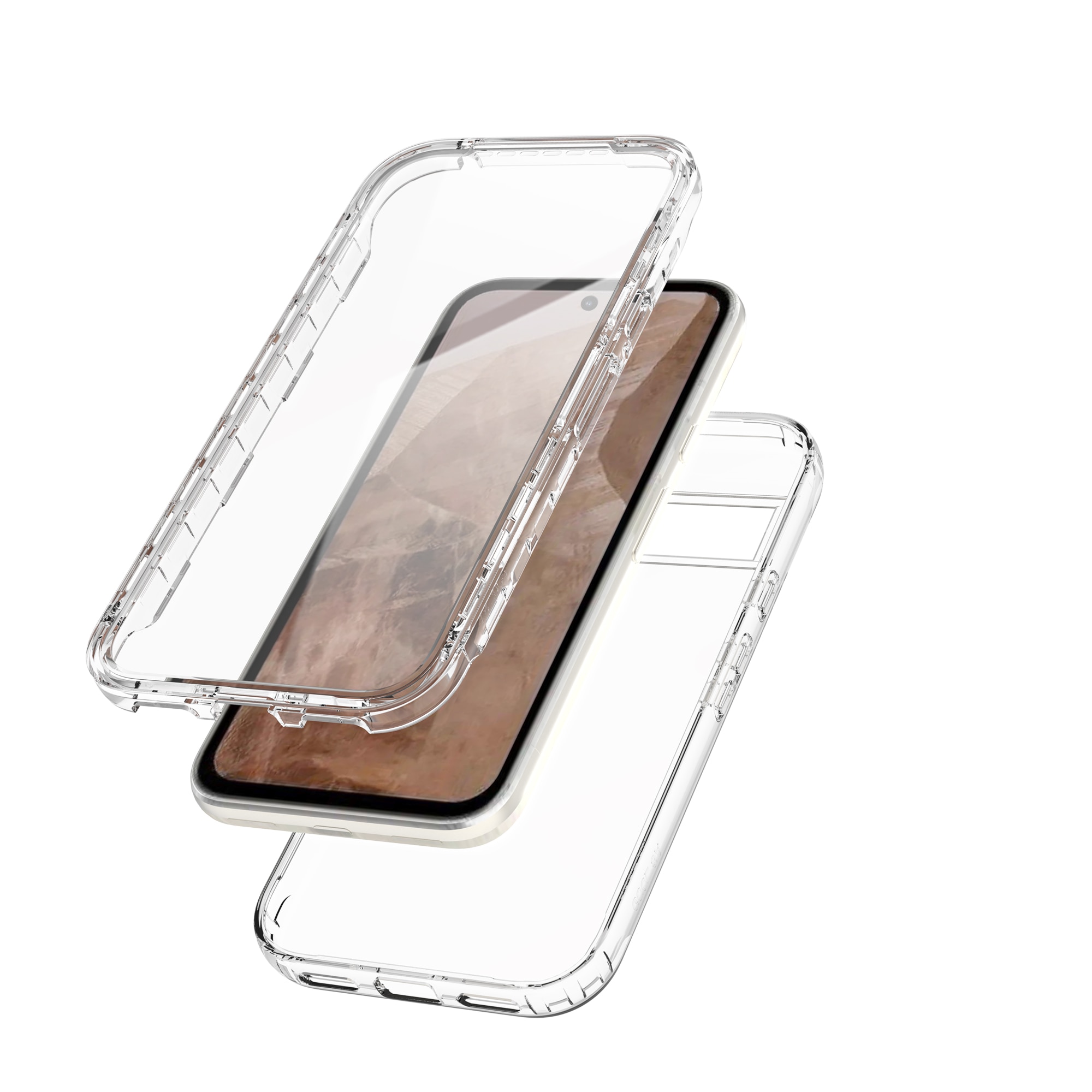 Google Pixel 8a Full Protection Case Transparent