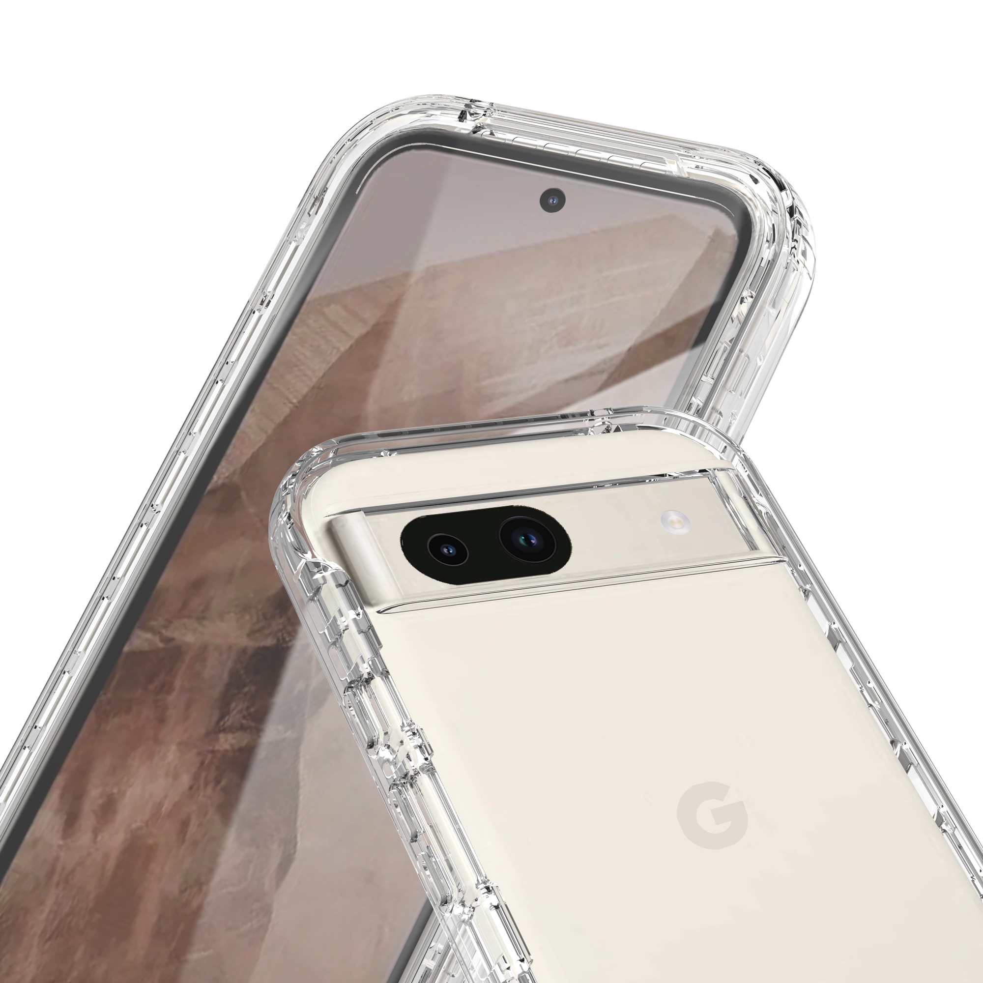 Google Pixel 8a Full Protection Case Transparent