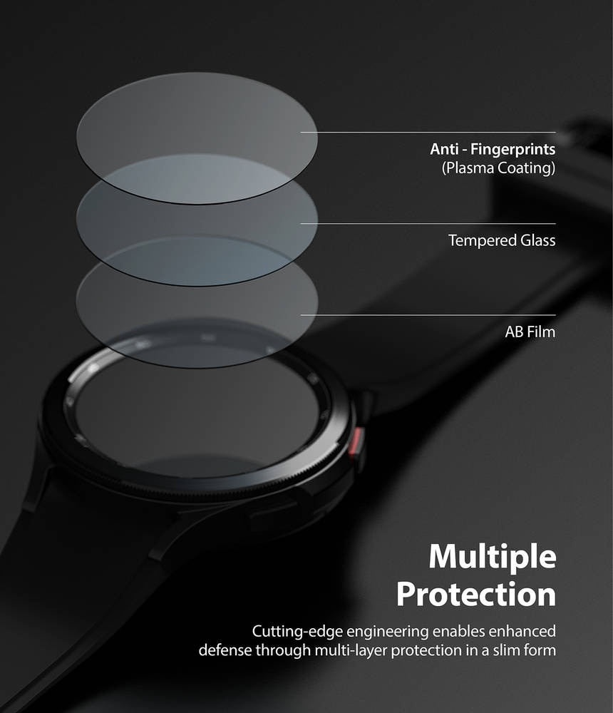 Samsung Galaxy Watch 4 Classic 46mm Screen Tempered Glass (4-pack)