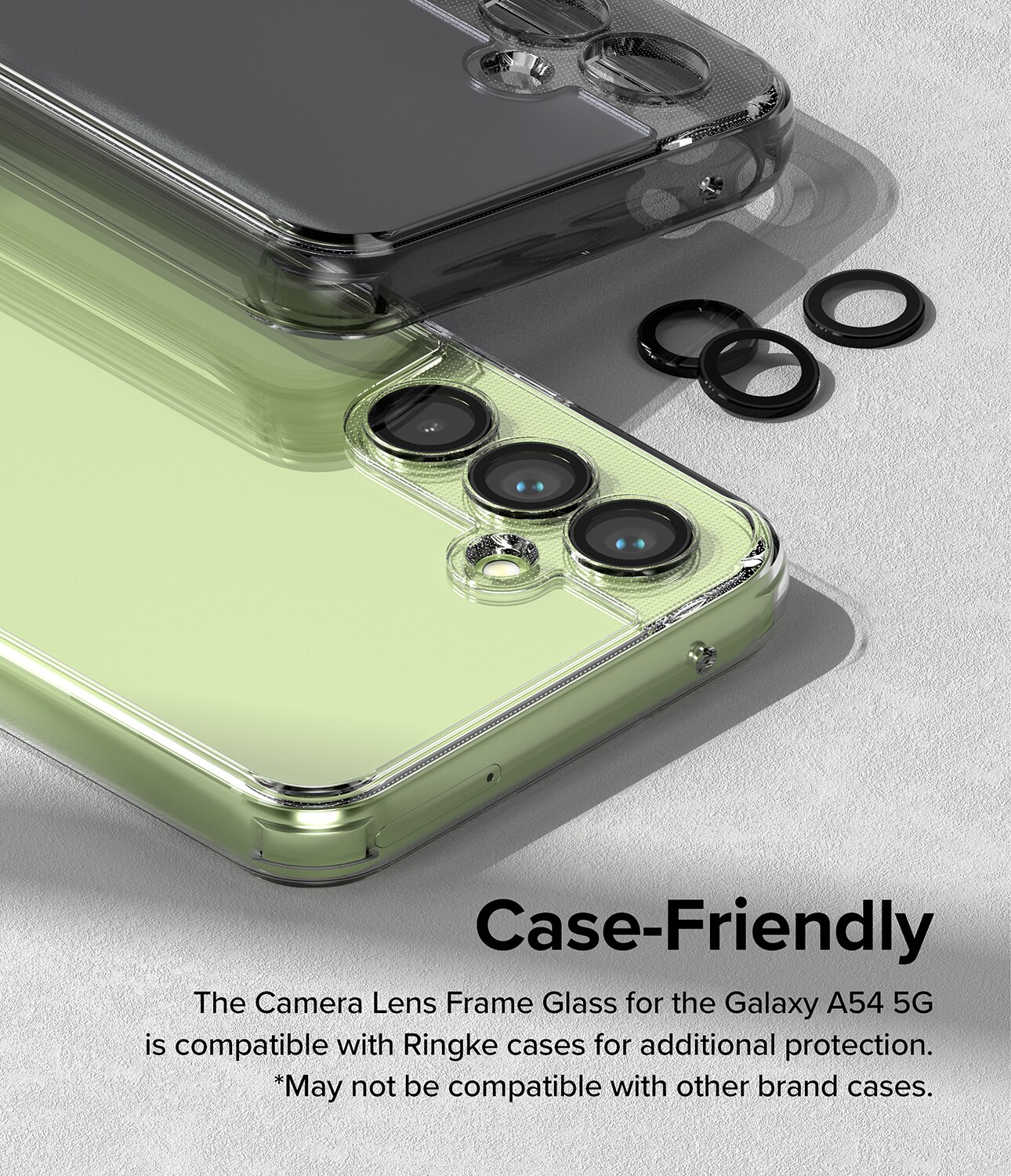 Samsung Galaxy A54 Camera Lens Frame Glass Black