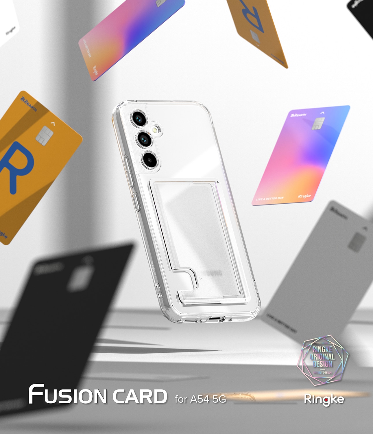 Samsung Galaxy A54 Fusion Card Case Transparent