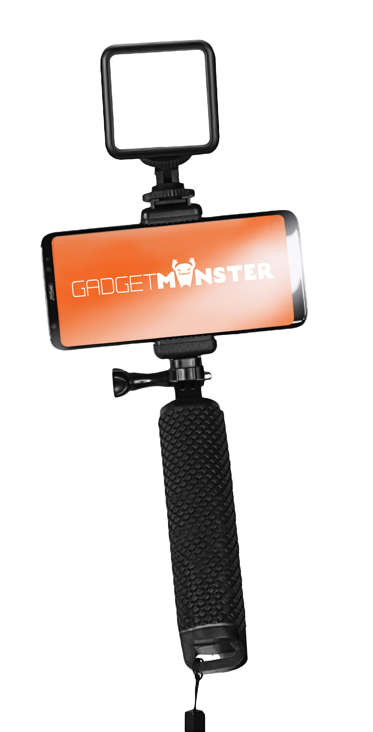 Selfie Stick with LED Lighting Black