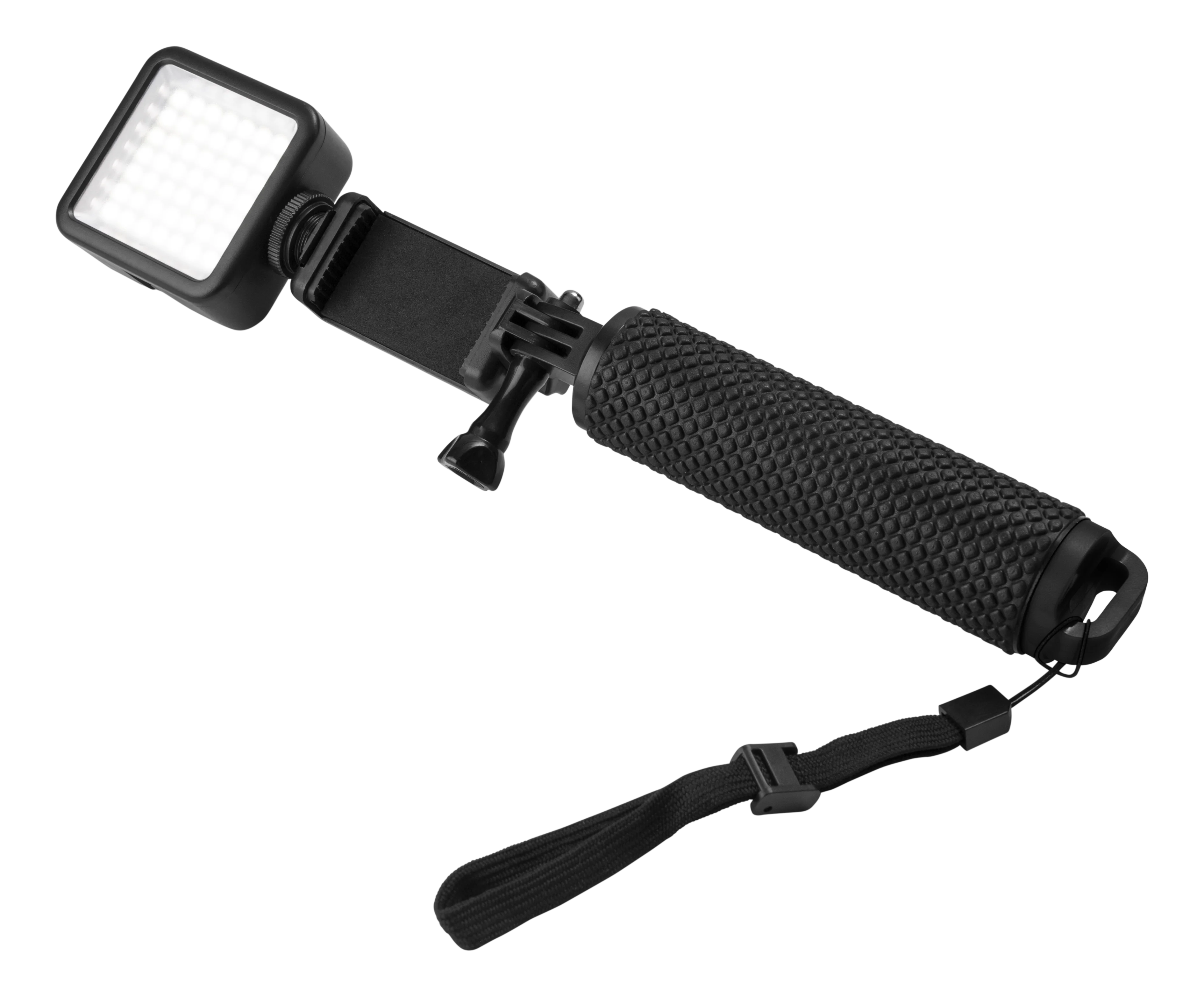 Selfie Stick with LED Lighting Black