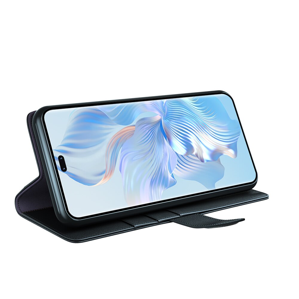 Honor  Genuine Leather Wallet Case Black