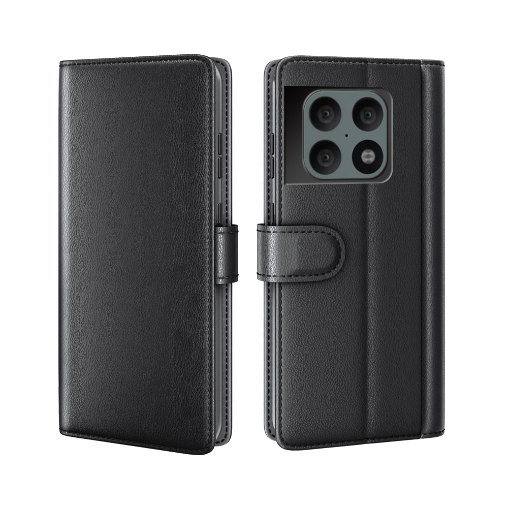 OnePlus 10 Pro Genuine Leather Wallet Case Black