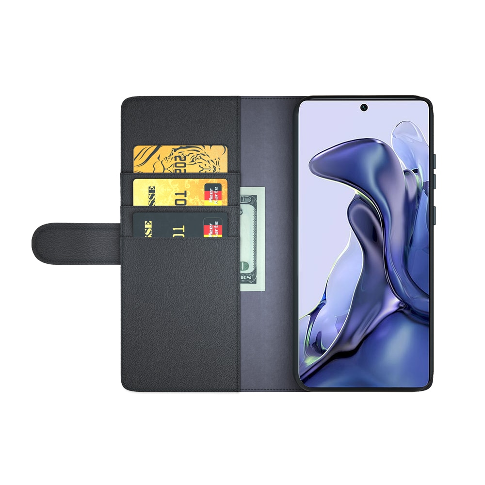 Xiaomi 11T/11T Pro Genuine Leather Wallet Case Brown