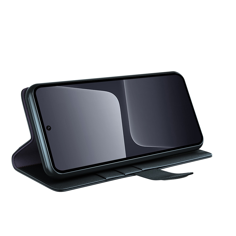 Xiaomi 13 Genuine Leather Wallet Case Black