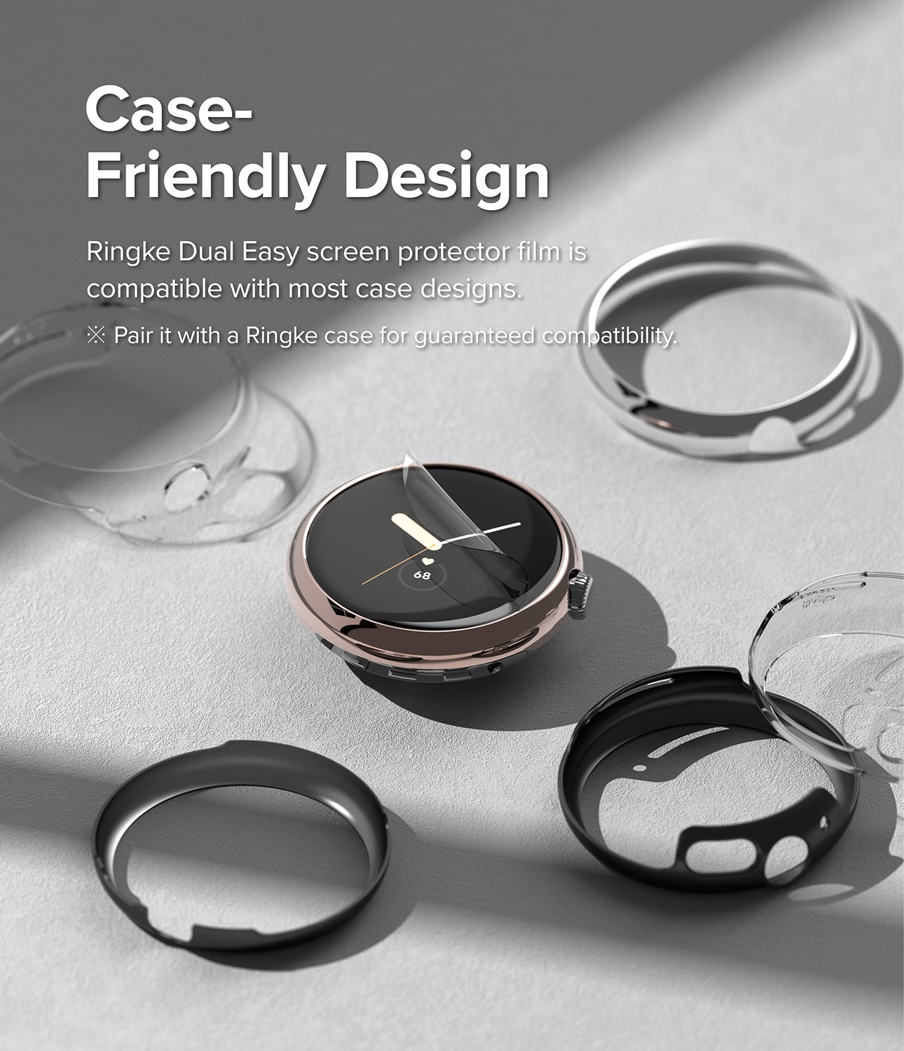 Google Pixel Watch 2 Dual Easy Screen Protector (3-pack)