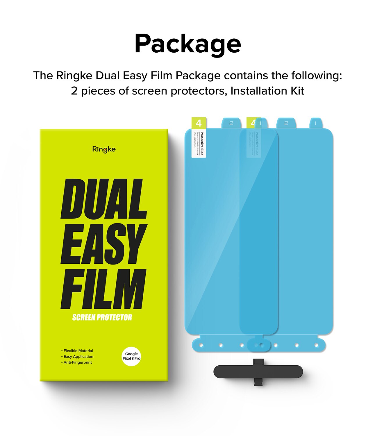 Google Pixel 8 Pro Dual Easy Screen Protector (2-pack)