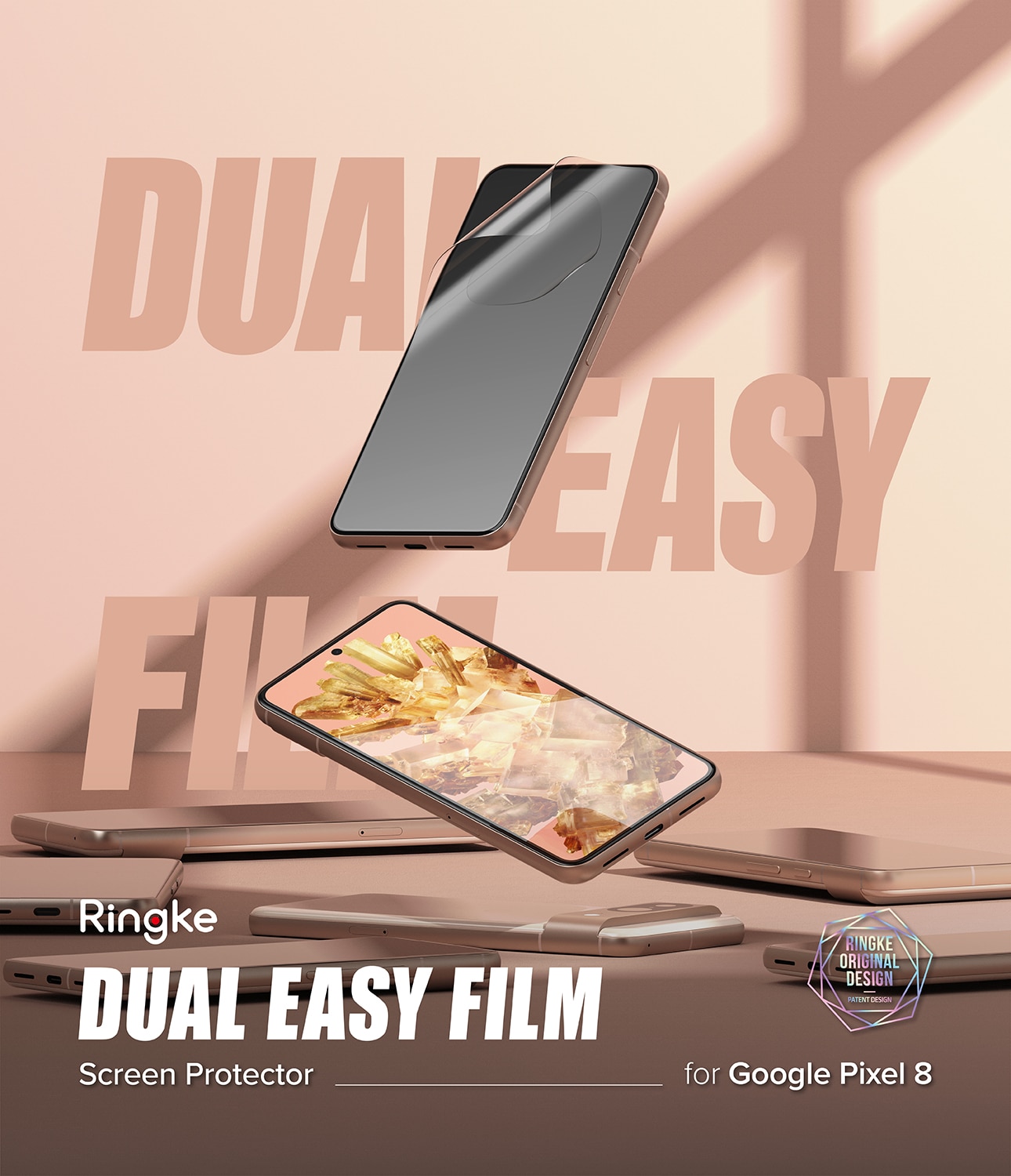 Google Pixel 8 Dual Easy Screen Protector (2-pack)
