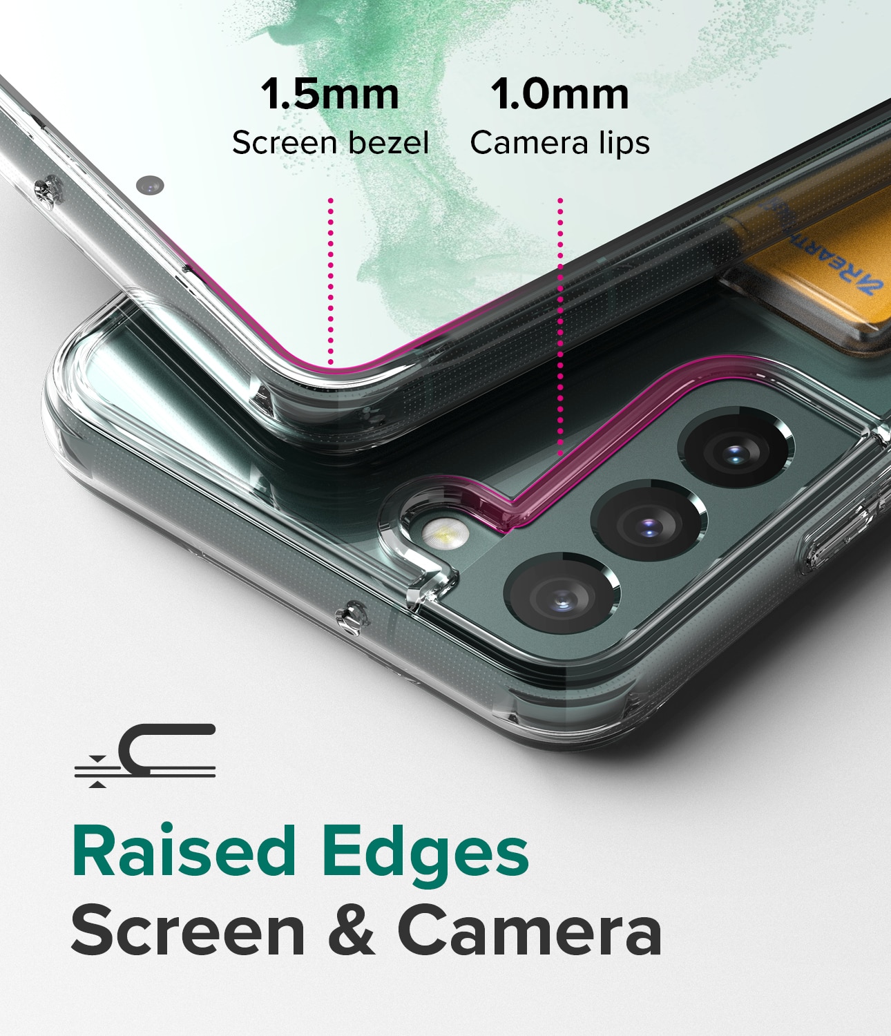 Samsung Galaxy S22 Plus Fusion Card Case Clear