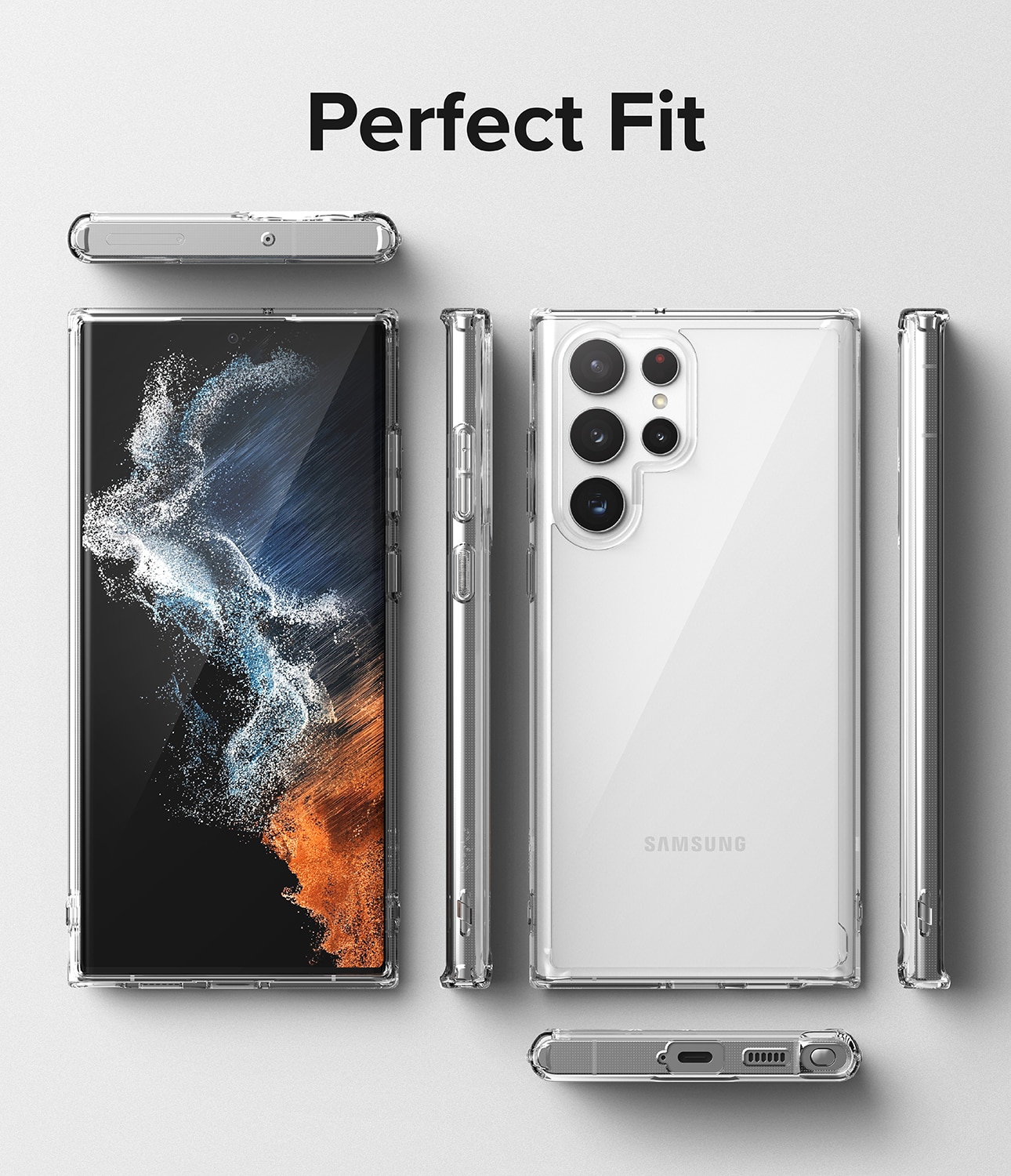 Samsung Galaxy S22 Ultra Fusion Case Transparent