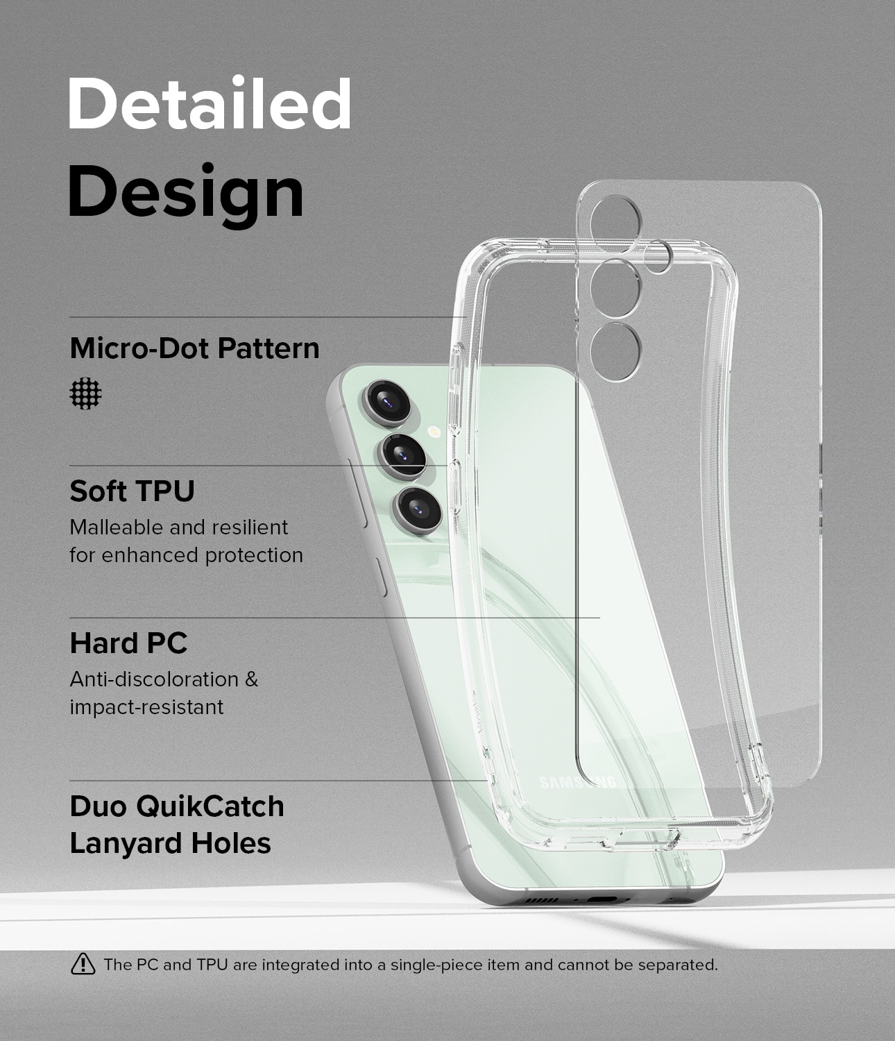 Samsung Galaxy S23 FE Fusion Case Clear