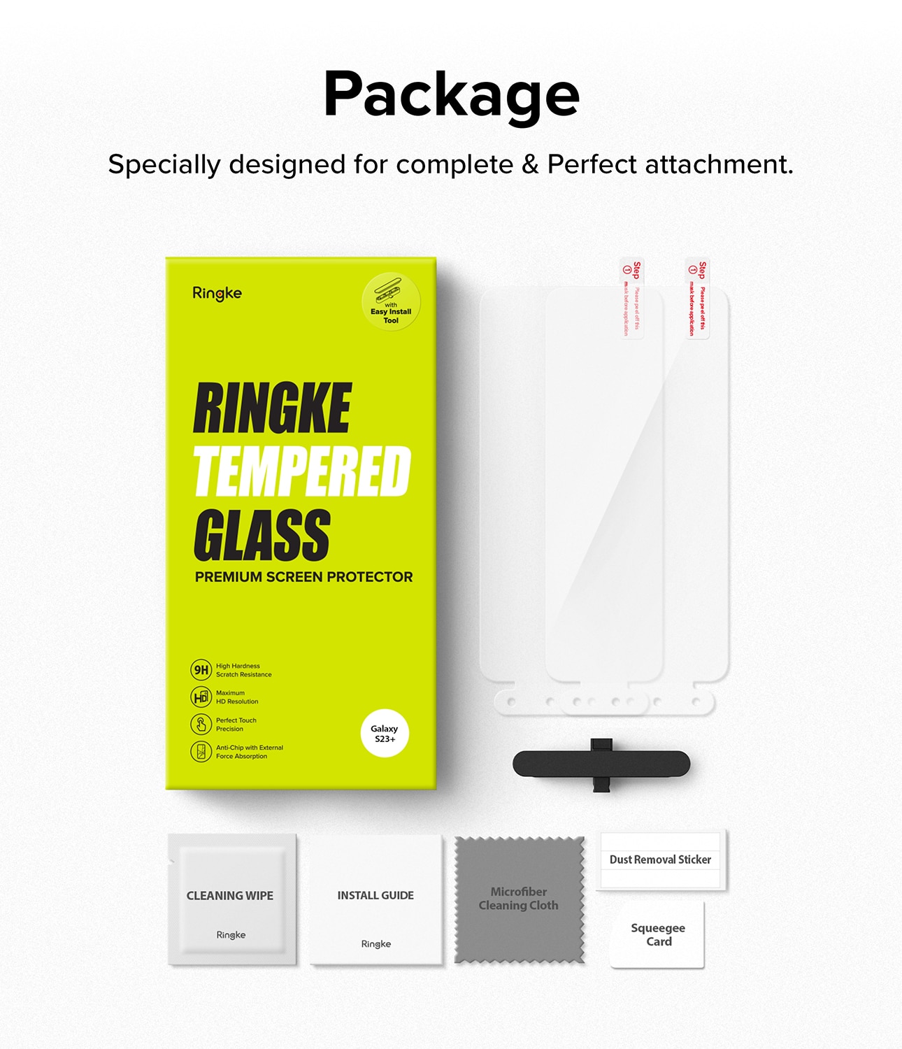 Samsung Galaxy S23 Plus Screen Protector Glass (2-pack)