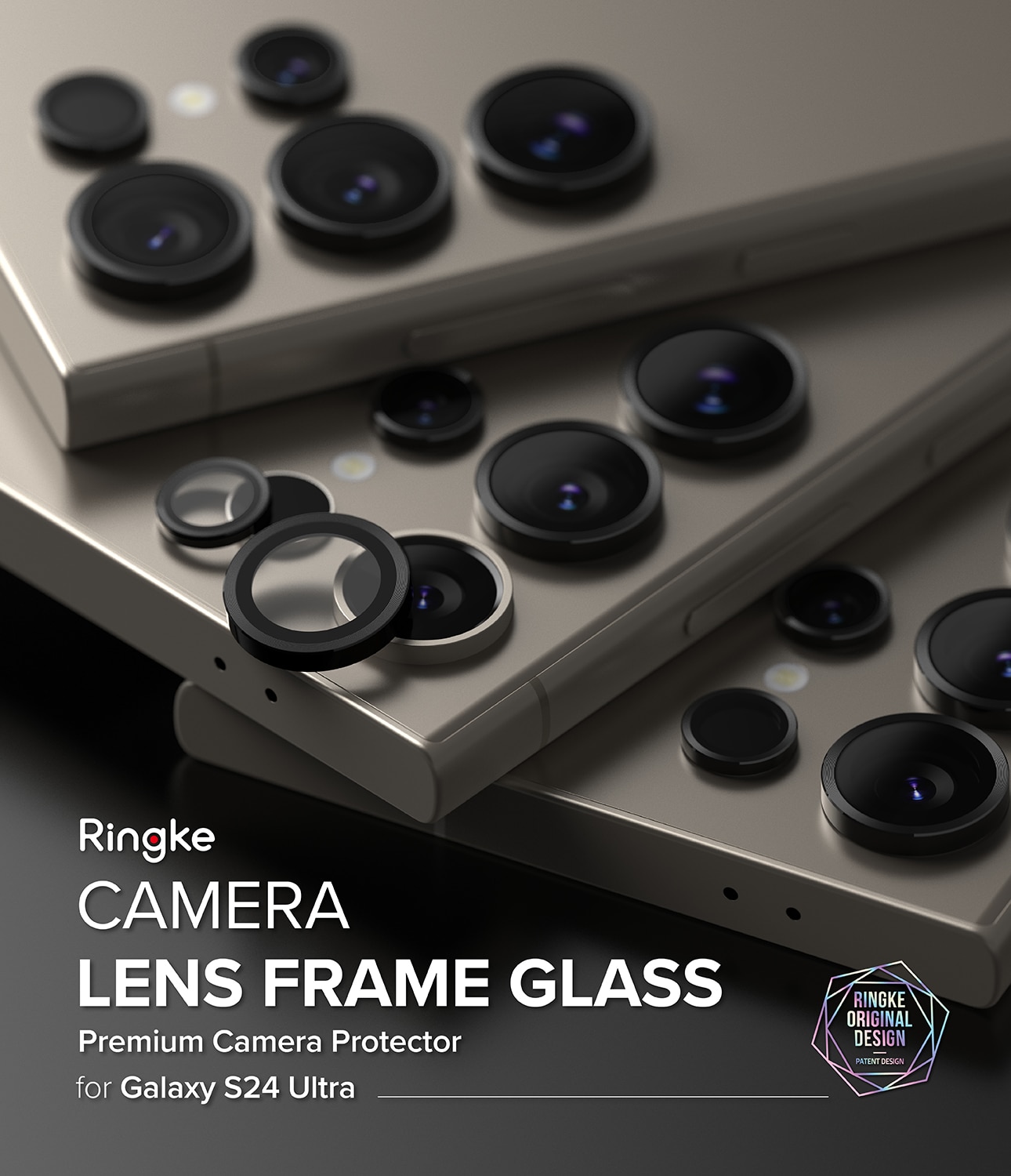 Samsung Galaxy S24 Ultra Camera Lens Frame Glass Black
