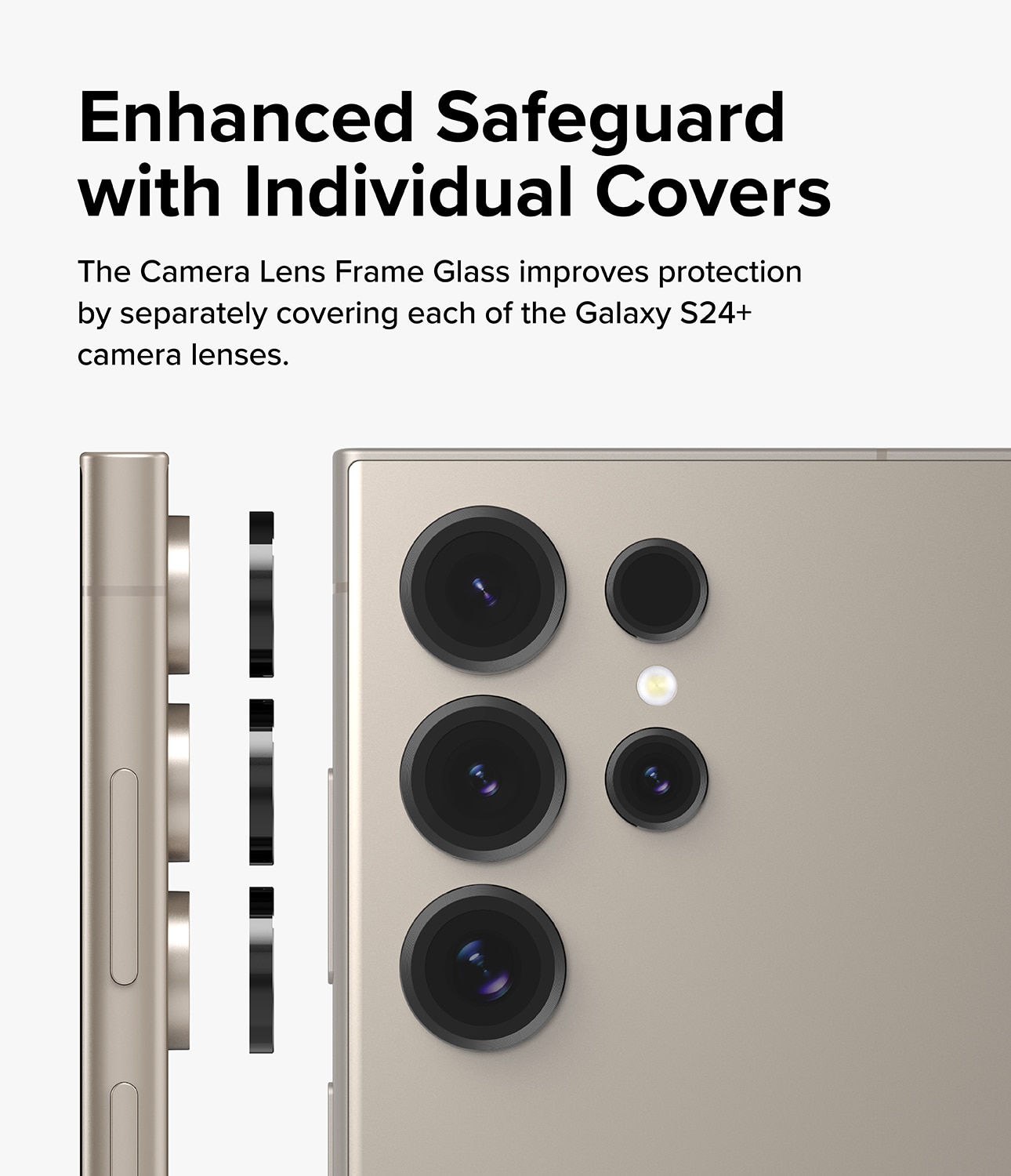 Samsung Galaxy S24 Ultra Camera Lens Frame Glass Black