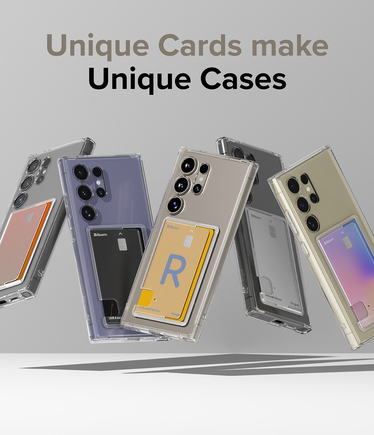 Samsung Galaxy S24 Ultra Fusion Card Case Transparent