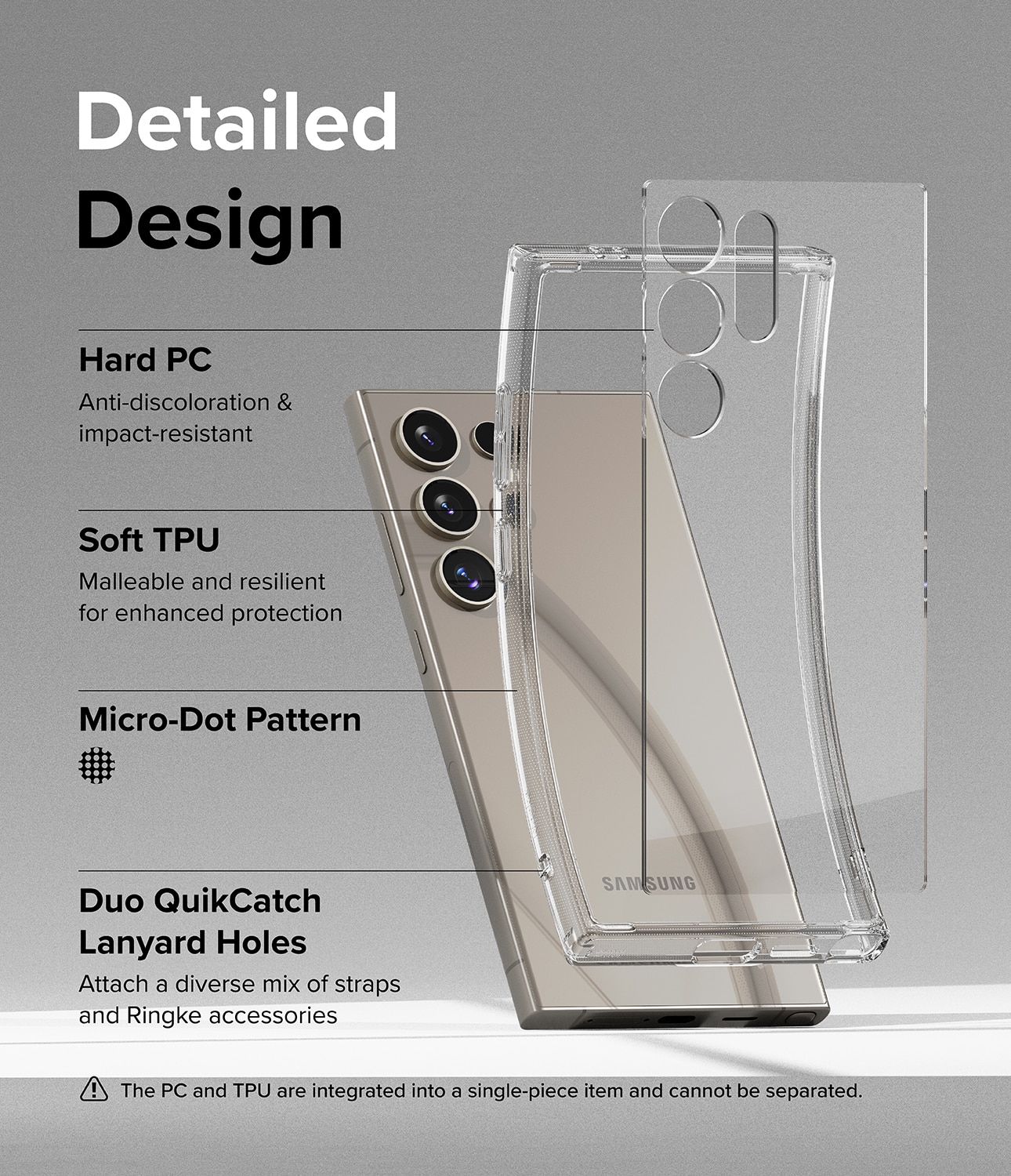 Samsung Galaxy S24 Ultra Fusion Case Clear
