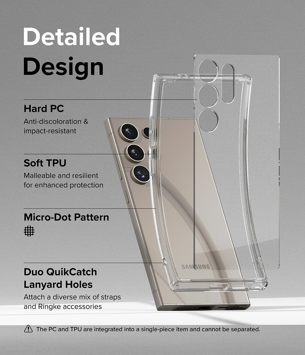 Samsung Galaxy S24 Ultra Fusion Case Clear