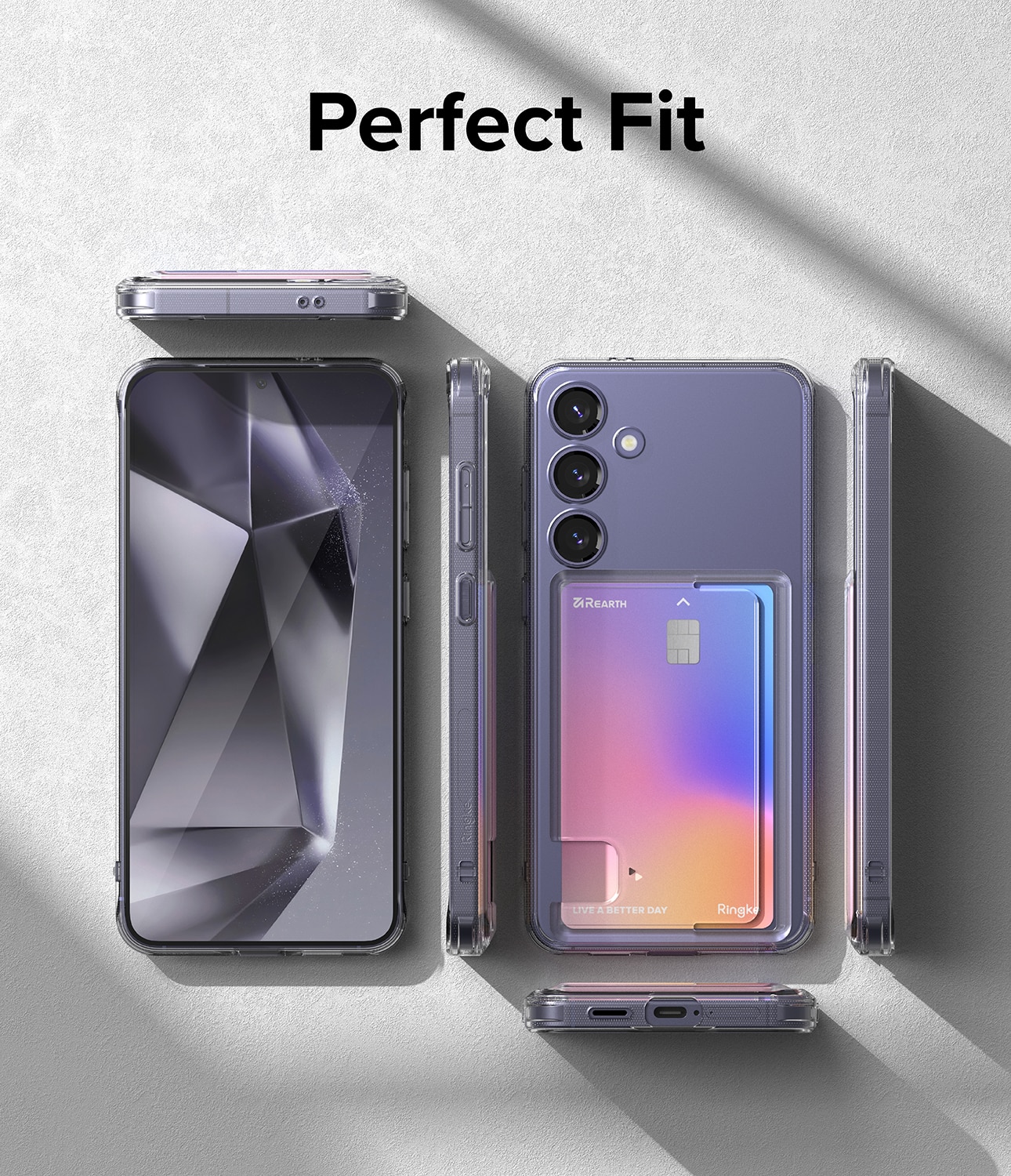 Samsung Galaxy S24 Plus Fusion Card Case Transparent