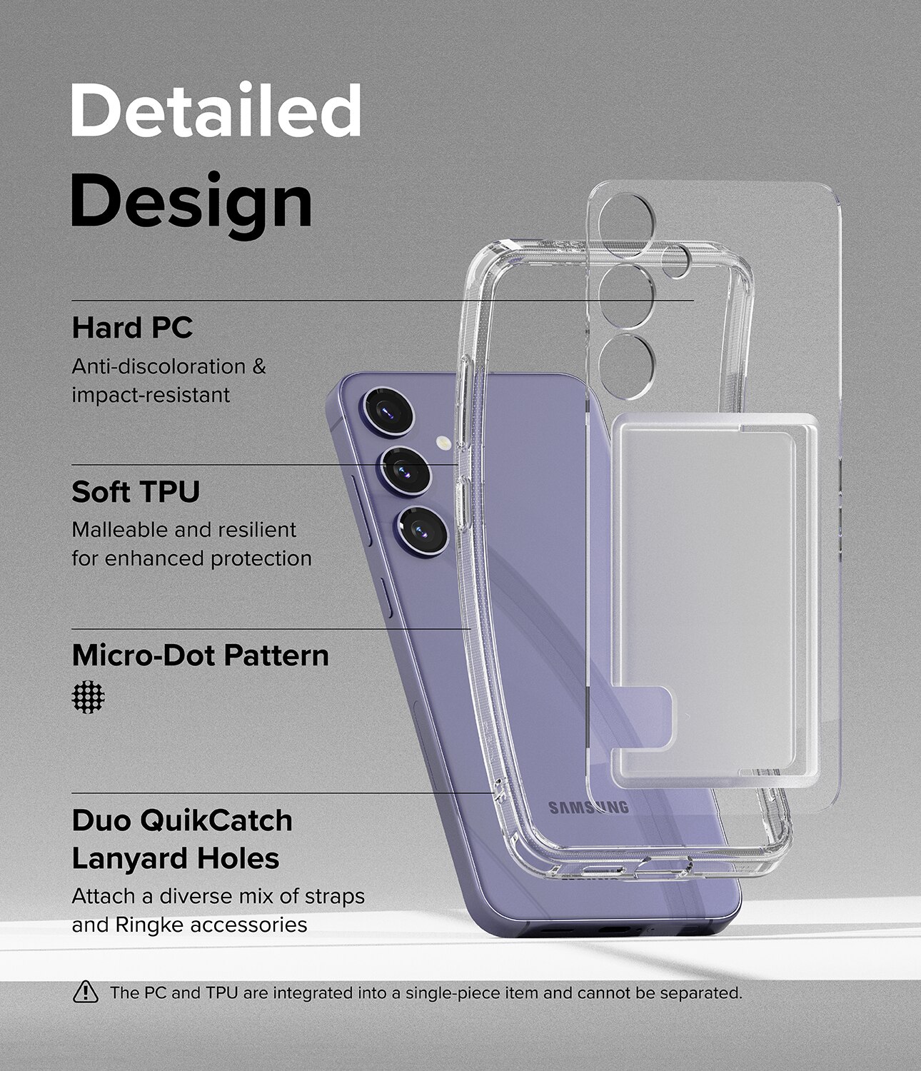 Samsung Galaxy S24 Plus Fusion Card Case Transparent