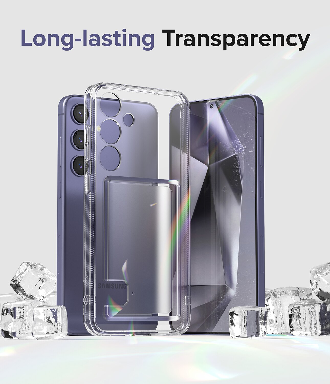 Samsung Galaxy S24 Fusion Card Case Transparent