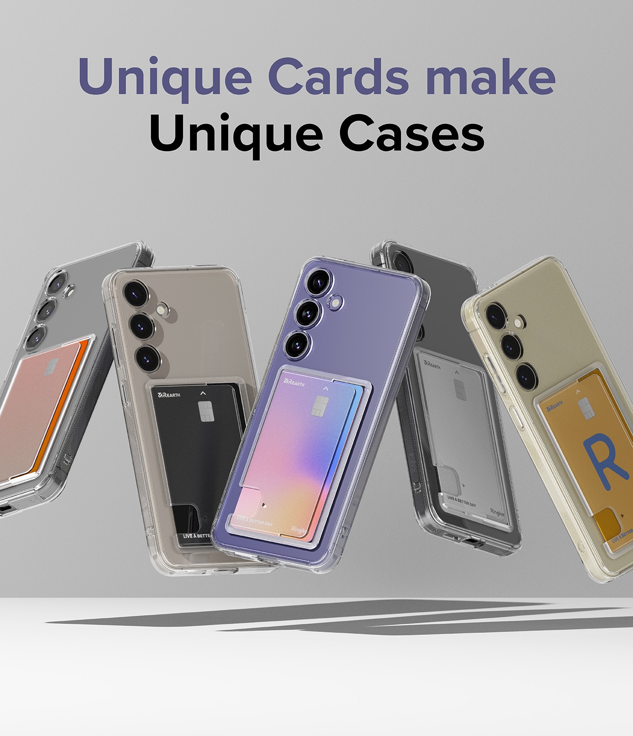 Samsung Galaxy S24 Fusion Card Case Transparent