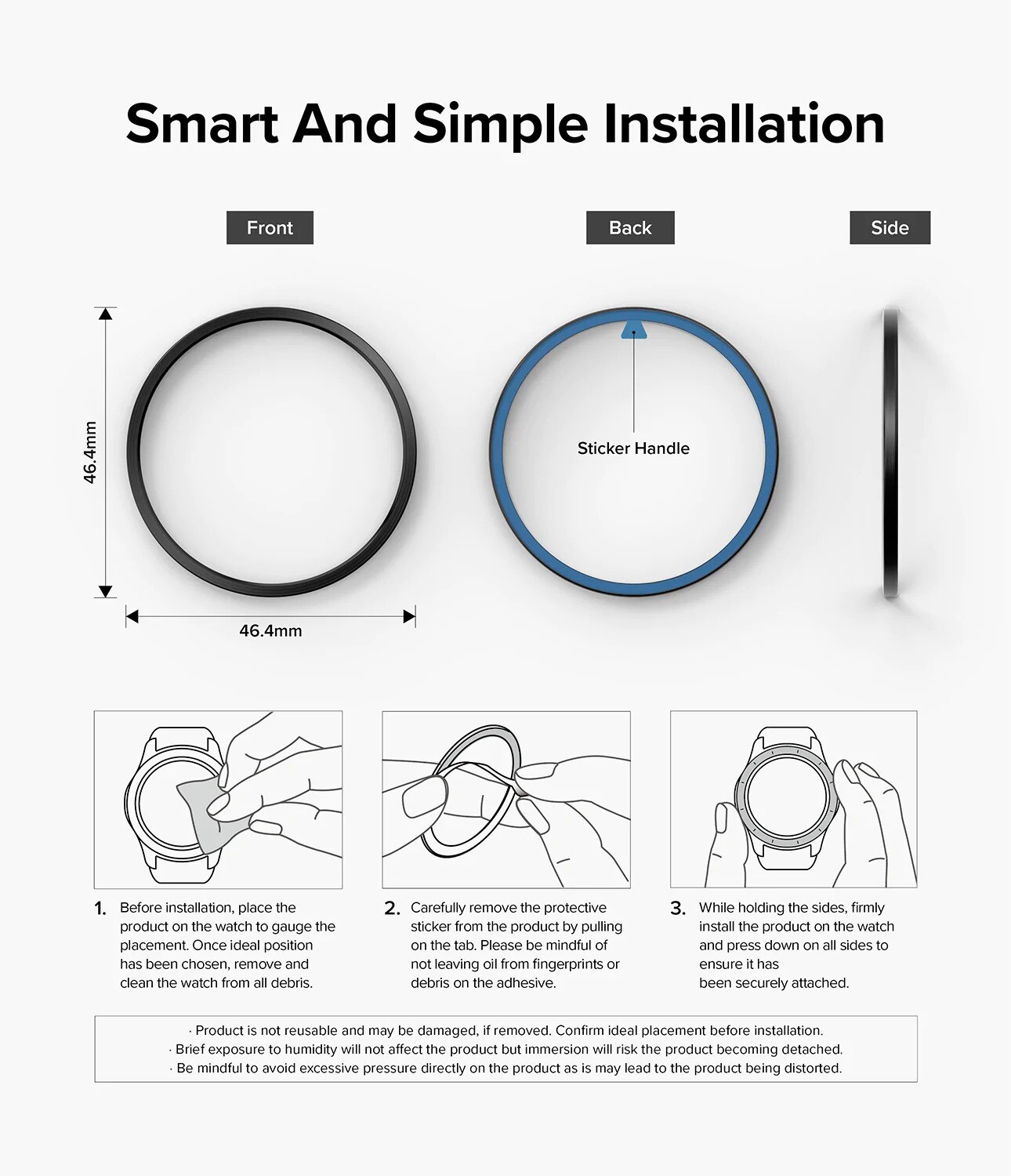 Samsung Galaxy Watch 5 Pro 45mm Bezel Styling Black