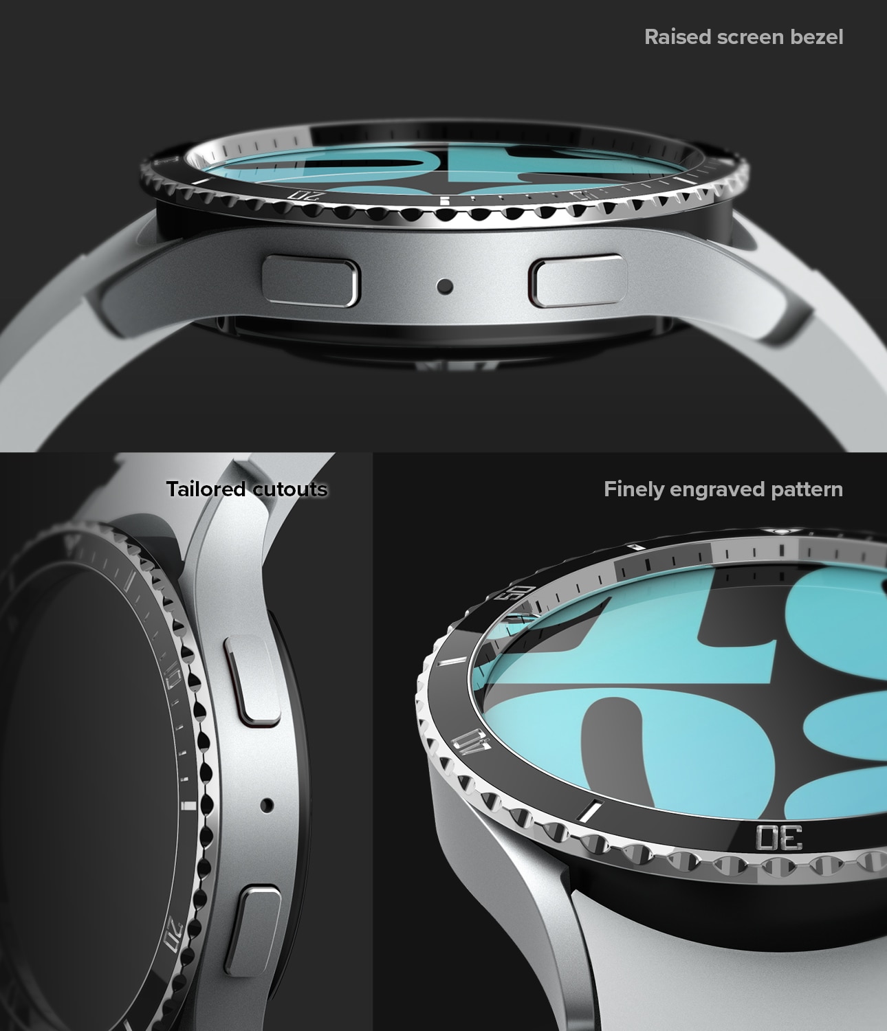 Samsung Galaxy Watch 6 44mm Bezel Styling Fluted
