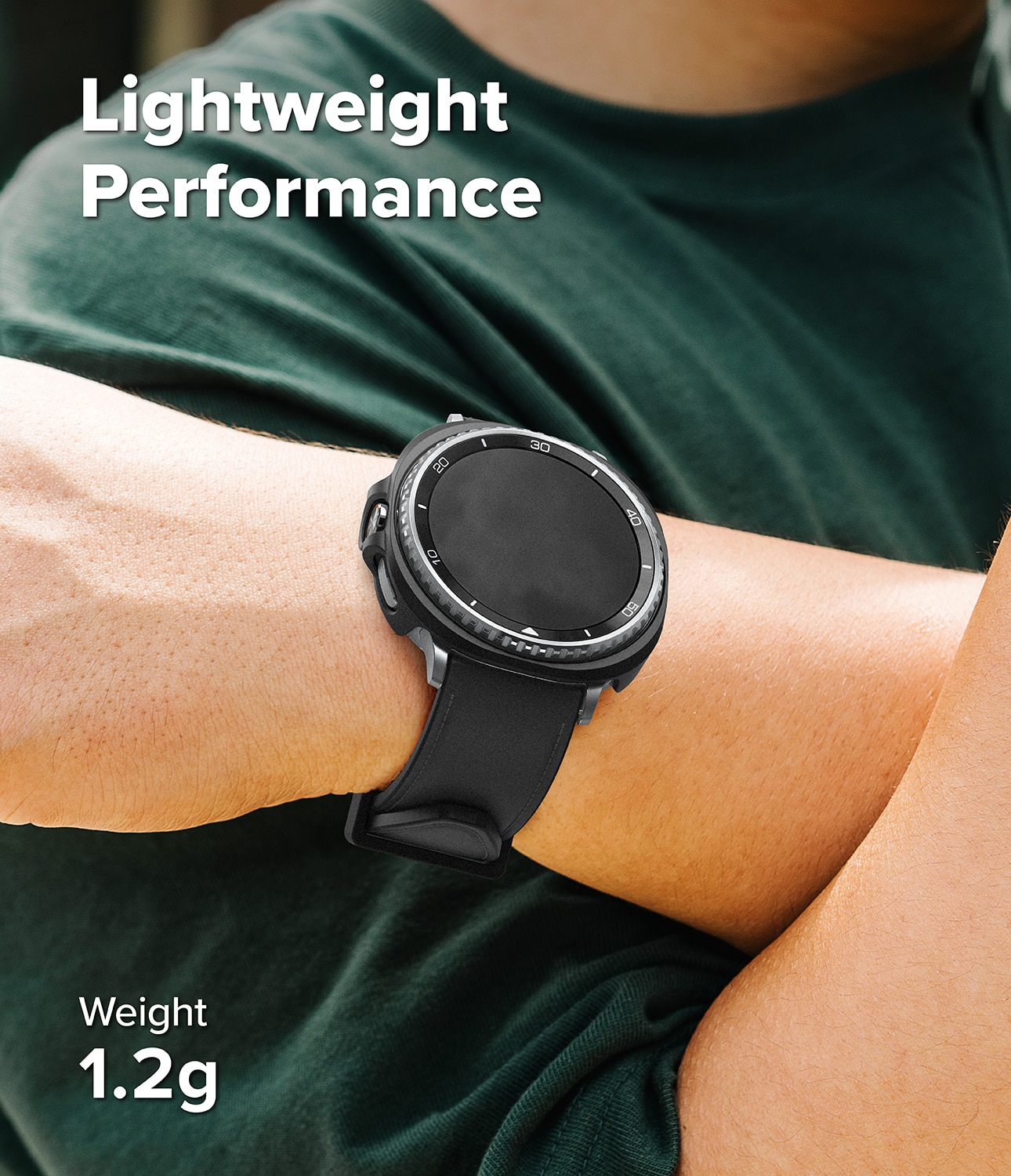 Samsung Galaxy Watch 8 Classic Slim Case (2-pack) Matte Black & Clear