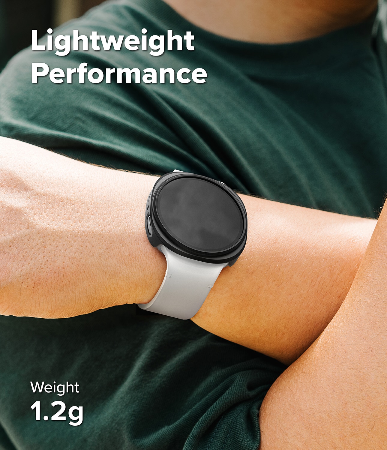 Samsung Galaxy Watch 8 40mm Slim Case (2-pack) Matte Black & Clear