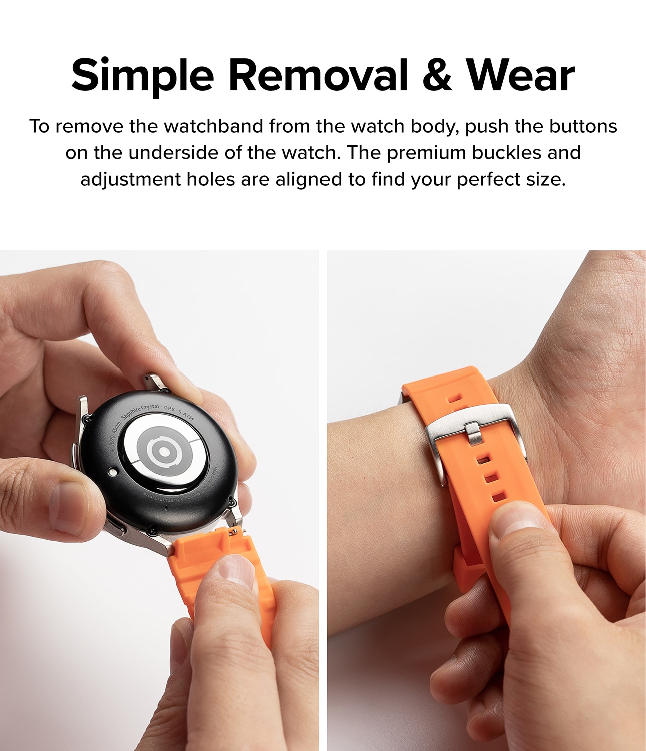 Rubber One Bold Band Withings ScanWatch 2 42mm Orange