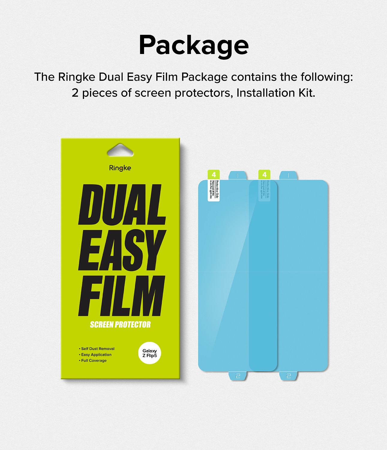 Samsung Galaxy Z Flip 5 Dual Easy Screen Protector (2-pack)
