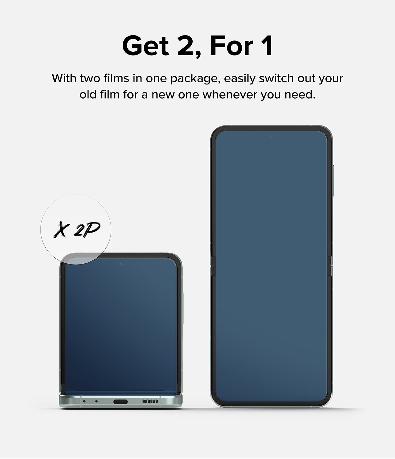 Samsung Galaxy Z Flip 5 Dual Easy Screen Protector (2-pack)