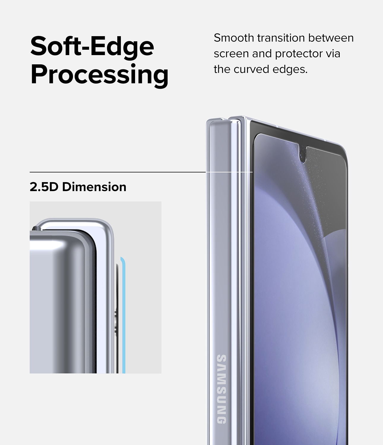 Samsung Galaxy Z Fold 5 Cover Display Tempered Glass