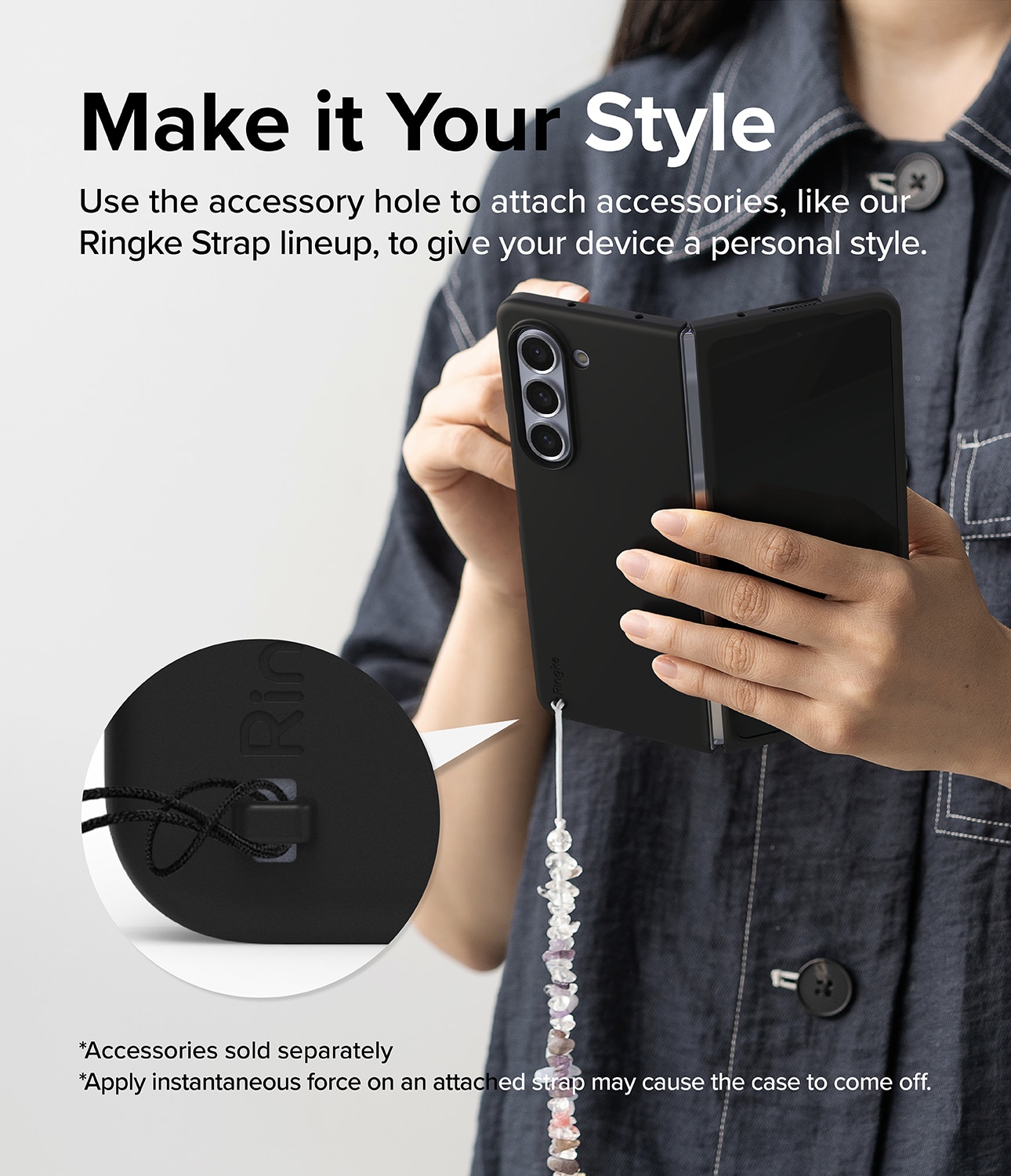 Samsung Galaxy Z Fold 5 Slim Case Black