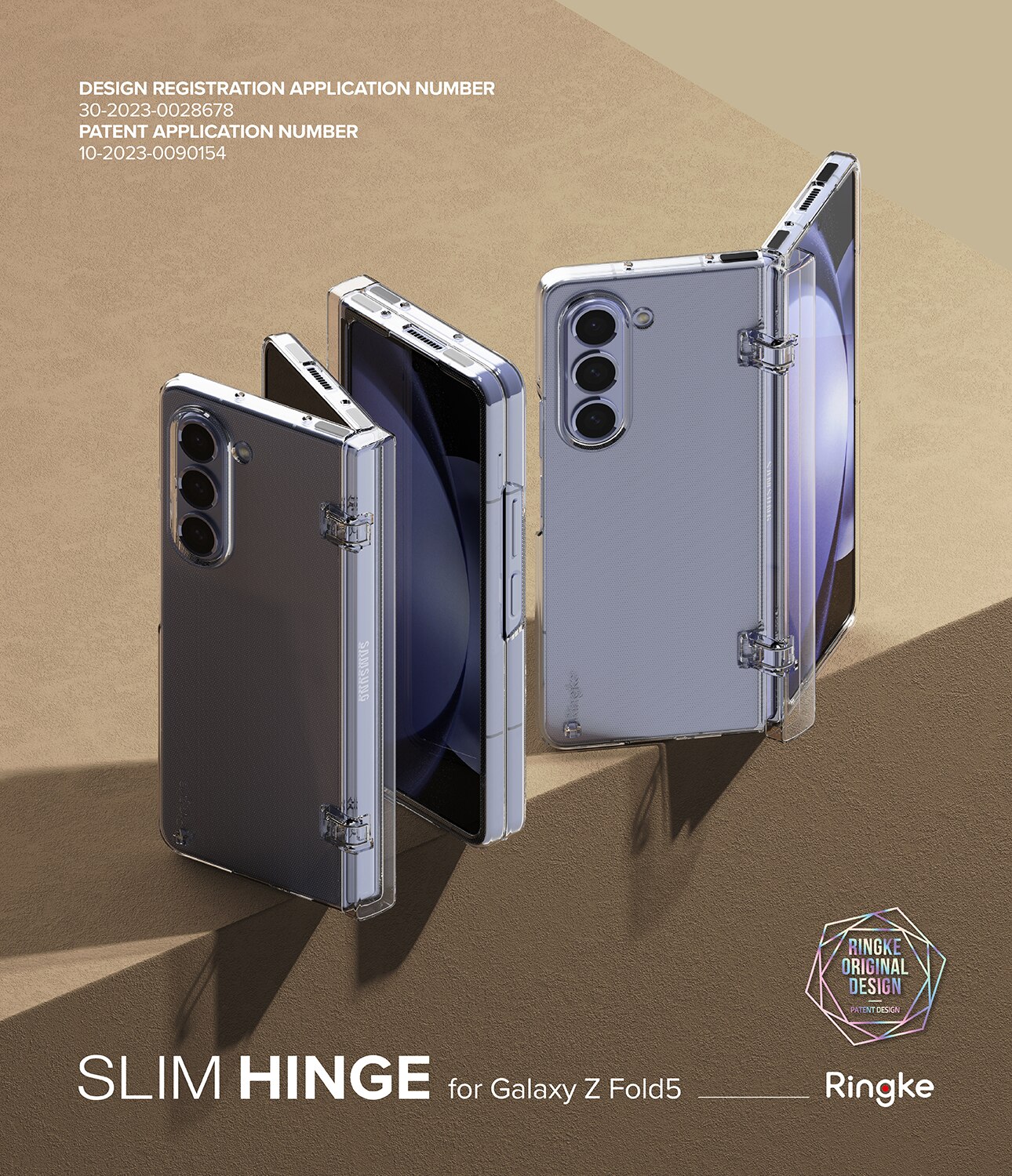 Samsung Galaxy Z Fold 5 Slim Hinge Case Clear