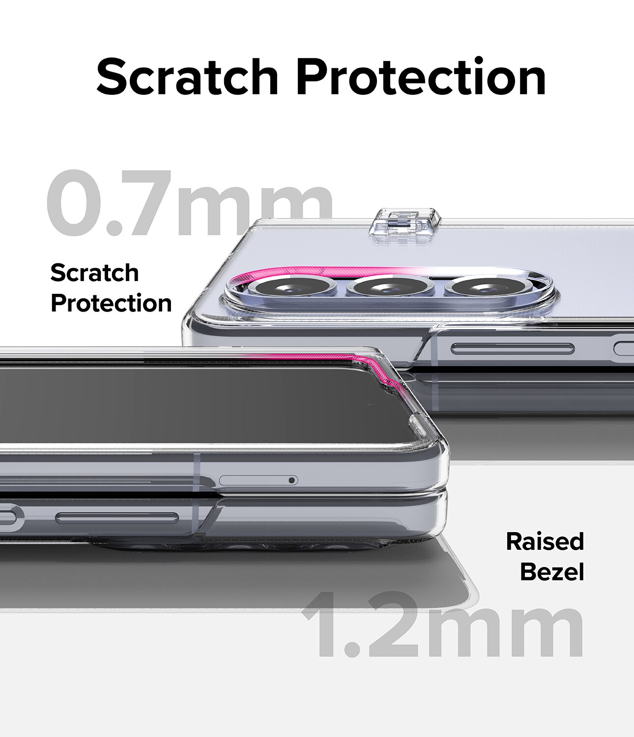 Samsung Galaxy Z Fold 5 Slim Hinge Case Clear