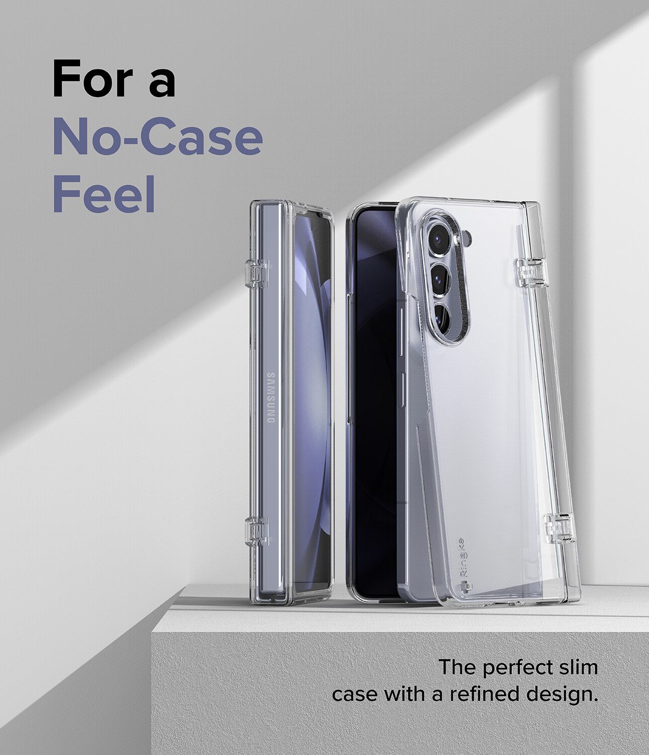 Samsung Galaxy Z Fold 5 Slim Hinge Case Clear