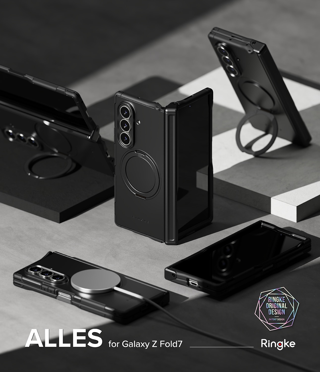 Samsung Galaxy Z Fold 7 Alles Magnetic Case Black