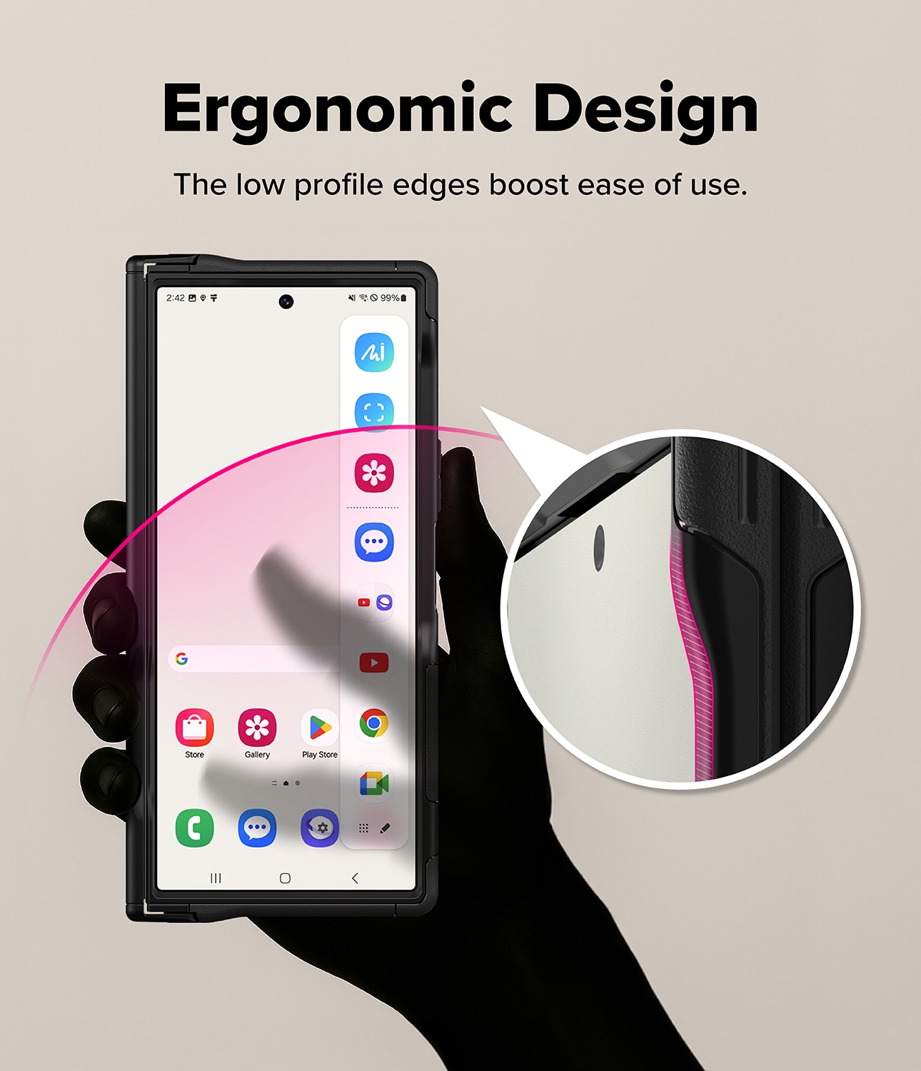 Samsung Galaxy Z Fold 7 Alles Magnetic Case Black