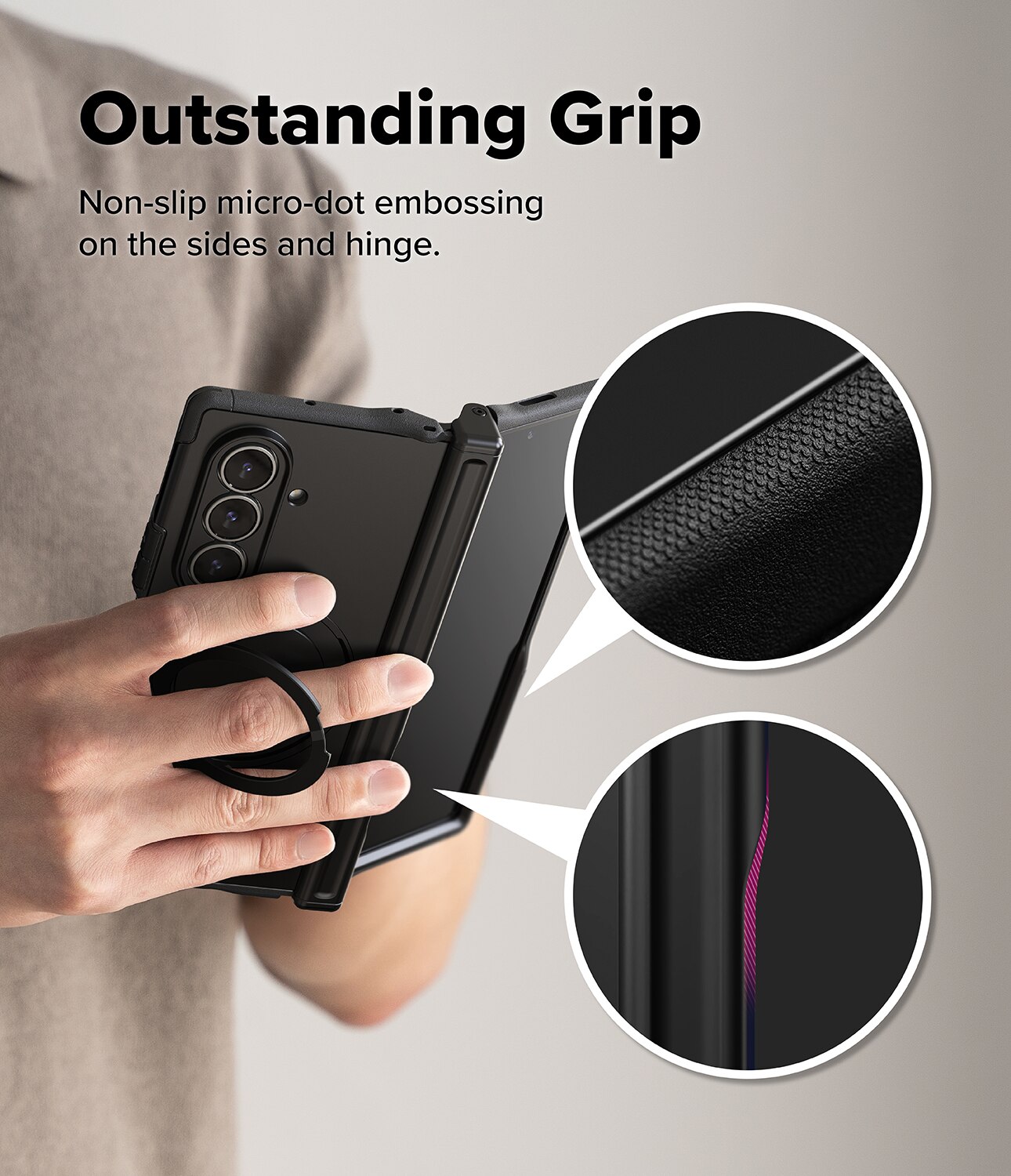 Samsung Galaxy Z Fold 7 Alles Magnetic Case Black