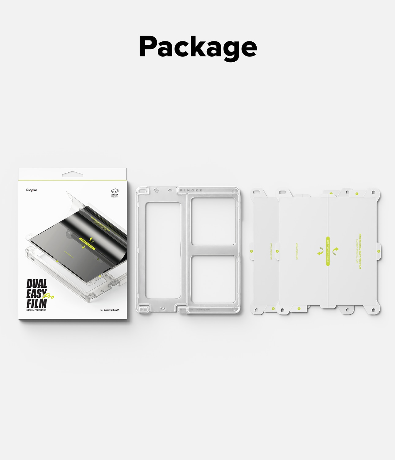 Samsung Galaxy Z Fold 7 Dual Easy Pro Screen Protector (2-pack)