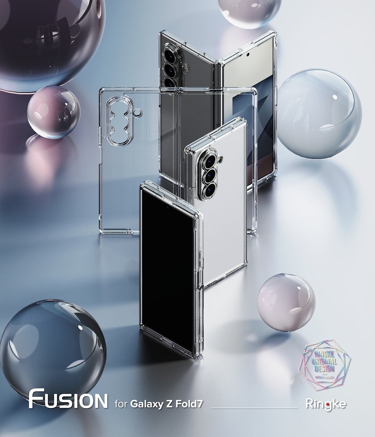 Samsung Galaxy Z Fold 7 Fusion Case Clear
