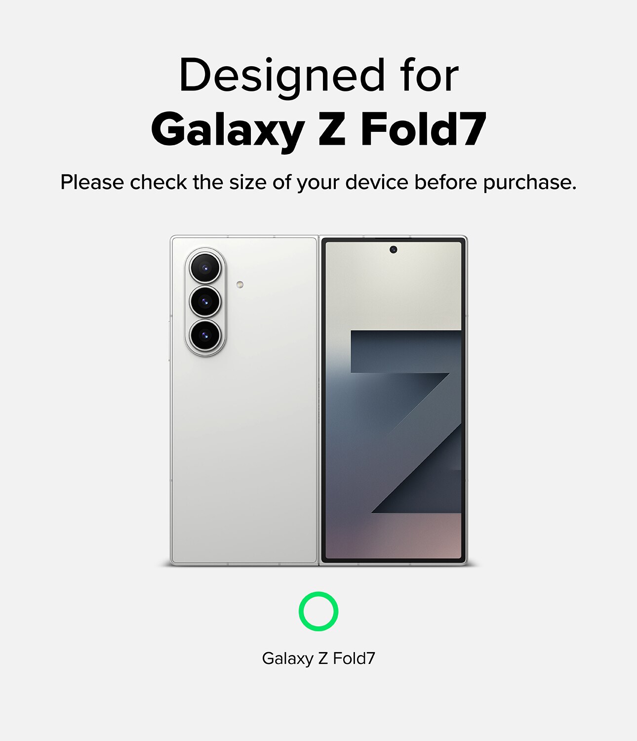 Samsung Galaxy Z Fold 7 Fusion Case Clear